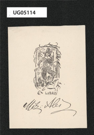 Ex libris ... / Mik. Aleš
