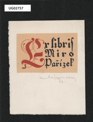 Ex libri Miro Pařízek