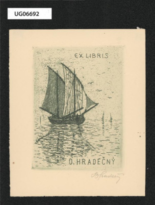 Ex libris O. Hradečný