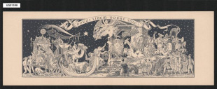 p.f. 1939 Knihkupec Ludvík Souček..., novoročenka, dvojlist