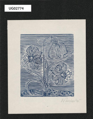 Ex libris F. Dvořáčková