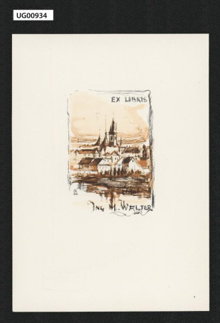 Ex libris Ing. M. Walter