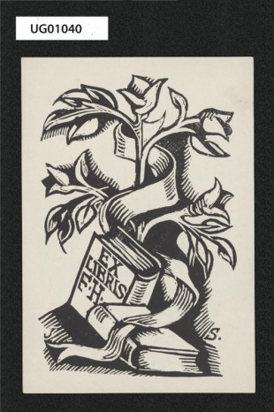 Ex libris F.H. /Ferd. Hejna/