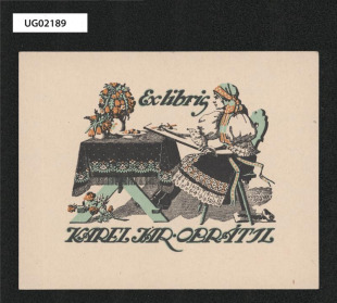 Ex libris Karel Jar. Obrátil
