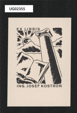 Ex libris ing. Josef Kostroň