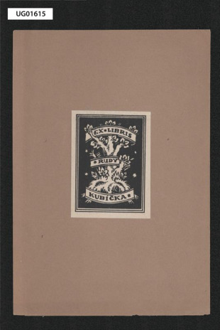 Ex libris Rudy Kubíčka (ipse sibi)