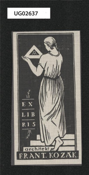 Ex libris architekt Frant. Kozák