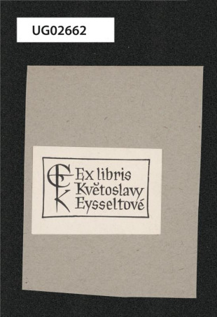 Ex libris Květoslavy Eysseltové