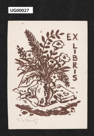 Ex libris HŠ (Hugo Šilberský)
