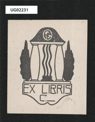 Ex libris Č. -