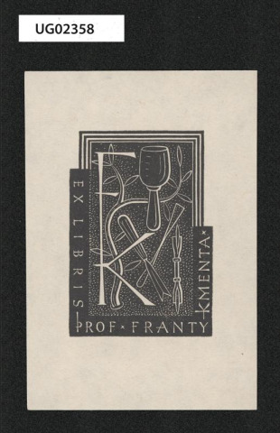 Ex libis prof.Franta Kmenta