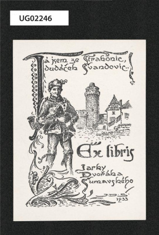 Ex libris Jarky Dvořáka Šumavského ( ipse sibi)