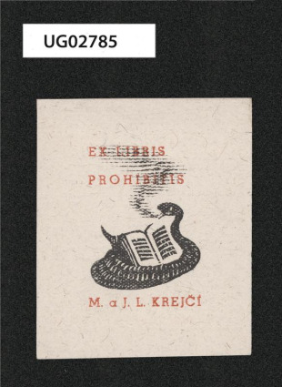 Ex libris prohibitis M. a J. L. Krejčí