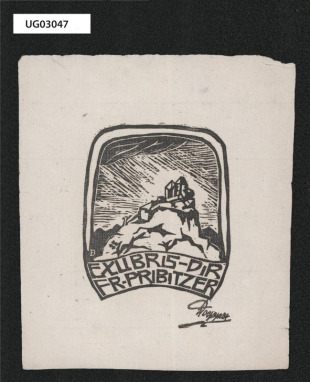 Ex libris Dr Fr. Pribitzer