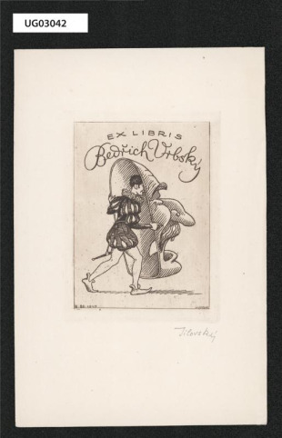 Ex libris Bedřich Vrbský