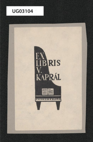Ex libris V. Kaprál