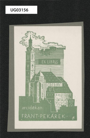 Ex libris arciděkan Frant. Pekárek