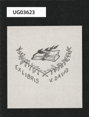 Ex libris V. David