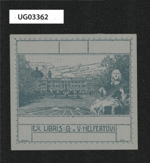 Ex libris B. a V. Helfertovi
