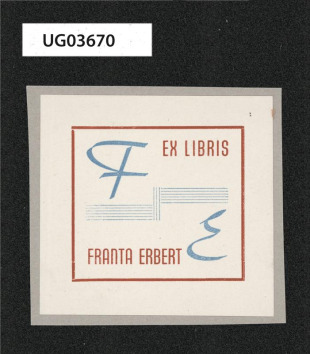 Ex libis Franta Erbert