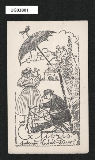 Ex libris Antonín Kubát Přerov (ipse sibi)