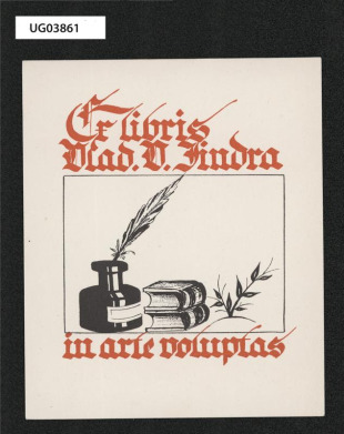 Ex libris Vlad. V. Jindra