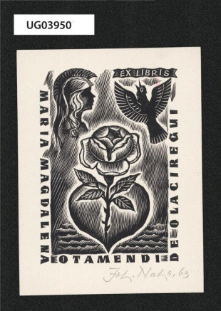 Ex libris Maria Magdalena Otamendi de Olaciregni