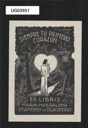 Ex libris Maria Magdalena Otamendi de Olaciregni