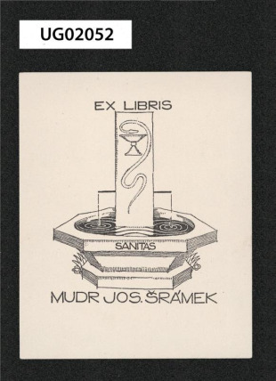 Ex libris MUDR Jos. Šrámek