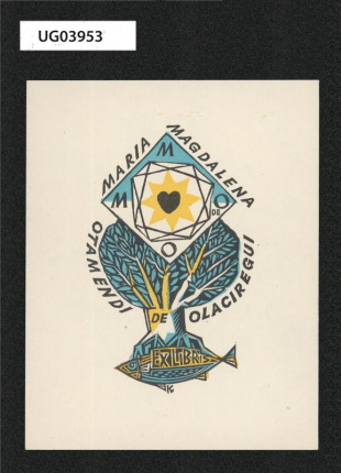Ex libris Maria M.O. de Olaciregni