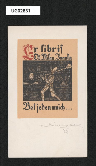Ex libris Dr. Milan Iwanka