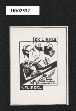 Ex libris V. Fliegel