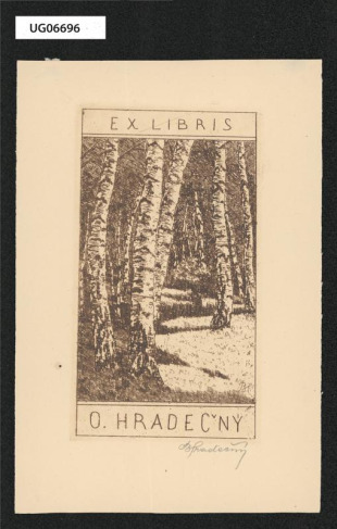 Ex libris O. Hradečný