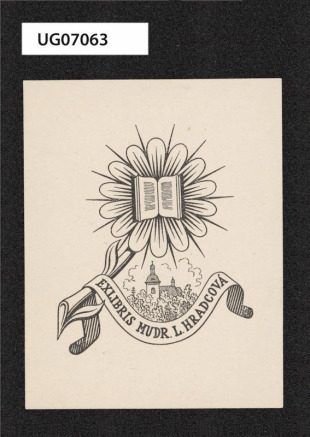 Exlibris MUDR. L. Hradcová