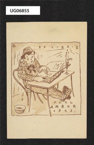 Ex libris Paul Ambur 1943