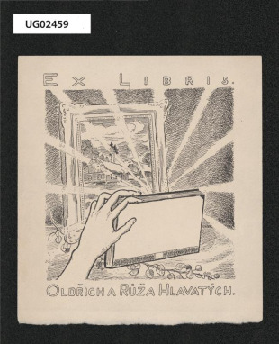 Ex libris Oldřich a Růža Hlavatých