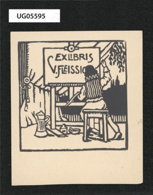 Ex libris V. Fleissig