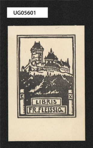 Ex libris Karlštejn Fr. Fleissig