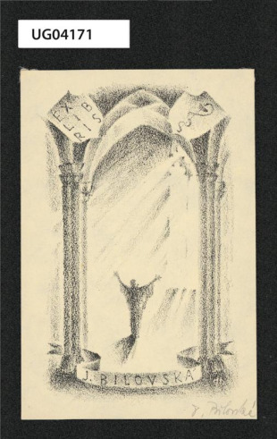 Ex libris J. Bílovská