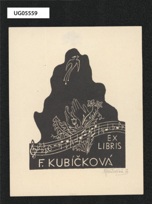 Ex libris F. Kubíčková
