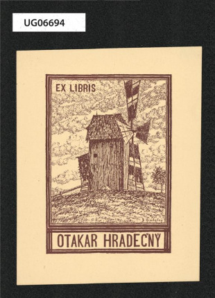 Ex libris Otakar Hradečný