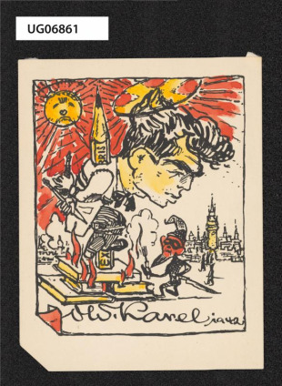 Ex libris Old. Karel 1942