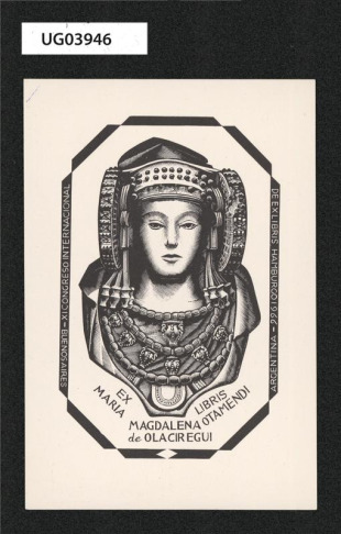 Ex libris Maria Magdalena Otamendi de Olaciregni