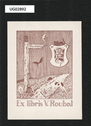 Ex libris V. Roubal
