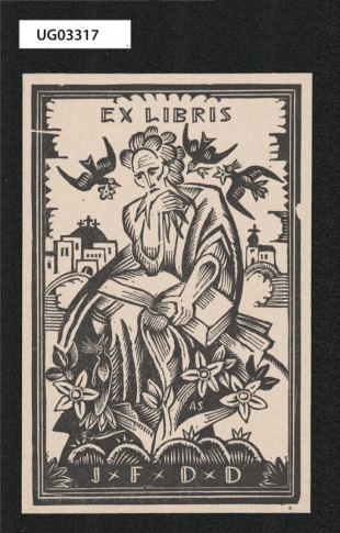 Ex libris J. F. D. D. ( Josef Florian - Dobré Dílo)