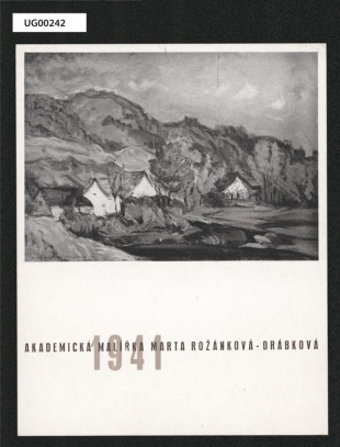 novoročenka 1941 akad. malířky Marty Rožánkové Drábkové
