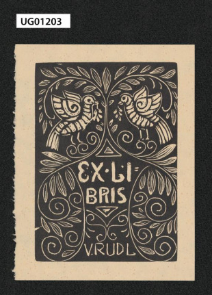 Ex libris V. Rudl