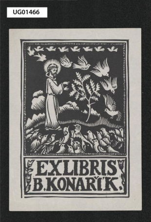 Ex libris B. Konařík