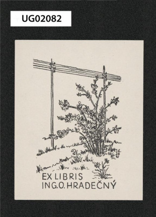 Ex libris ing. O. Hradečný