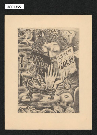 Ex libris Elisabeth W. Diamond
